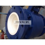 8" V port ceramic ball valve 