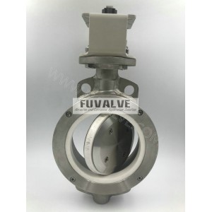 Ceramic butterfly valve