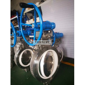 Full lined ceramic butterfly valve for Nickel slurry