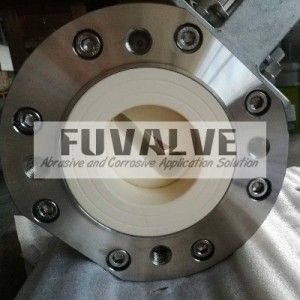 Top quality ceramic lined V-port ball valve