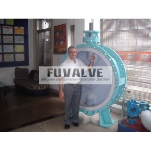 DN1800 FEP Lined Butterfly Valve